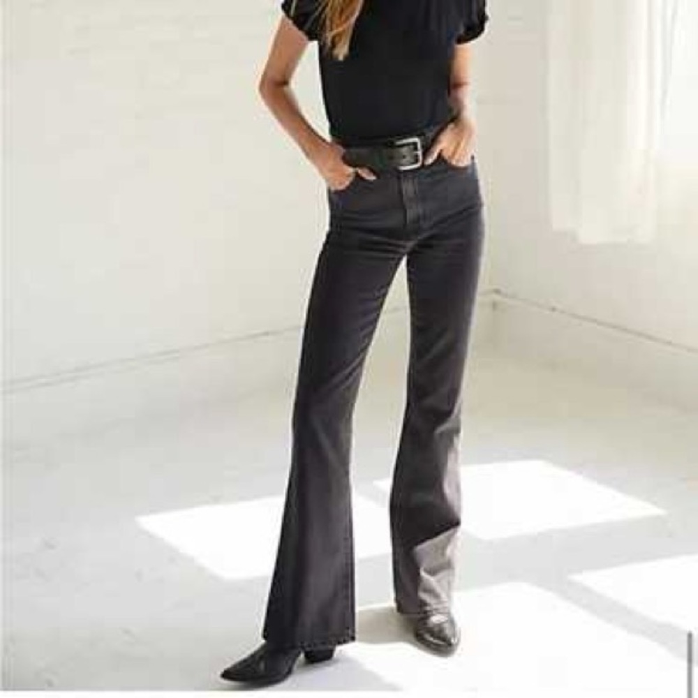 ✨ROLLA’S✨Dusters Bootcut High Rise Slim Jeans in Jet Black
